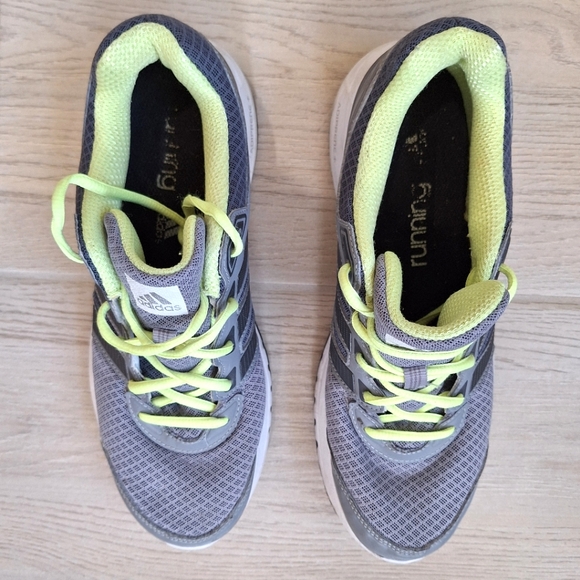 Adidas women's grey and lime running shoes - size 9 - Picture 4 of 9